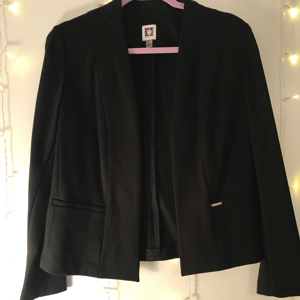 Anne klein black blazer size S